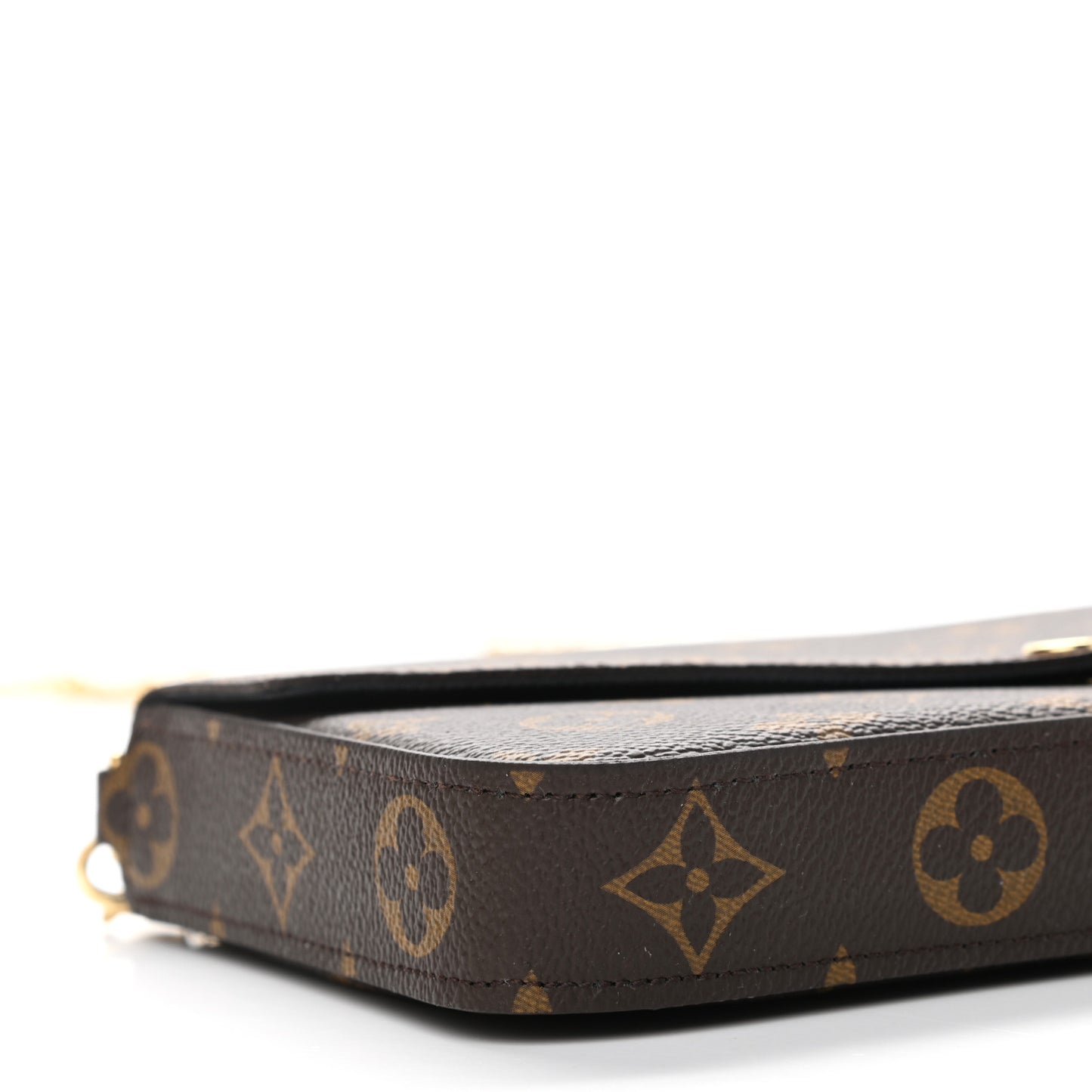 Monogram My LV World Tour Pochette Felicie Chain Wallet Black