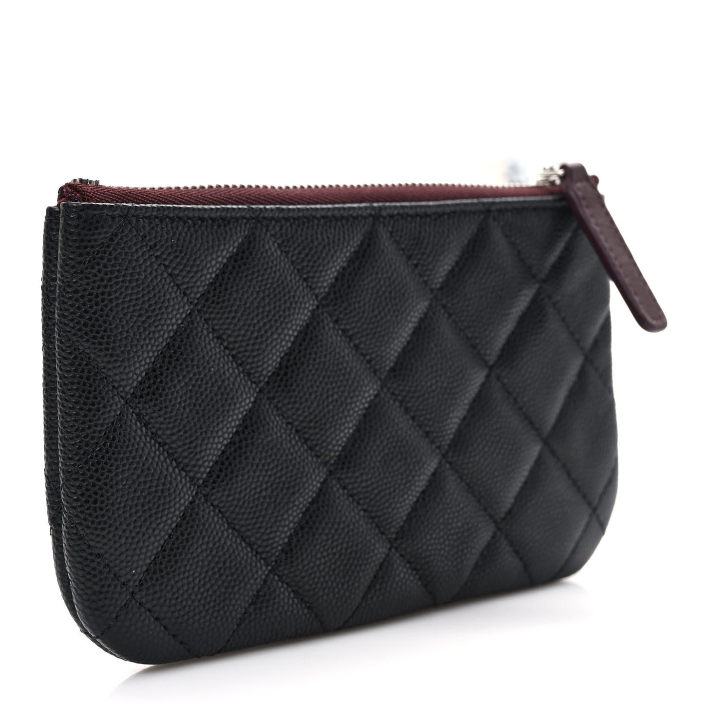 Caviar Quilted Small Pouch Black