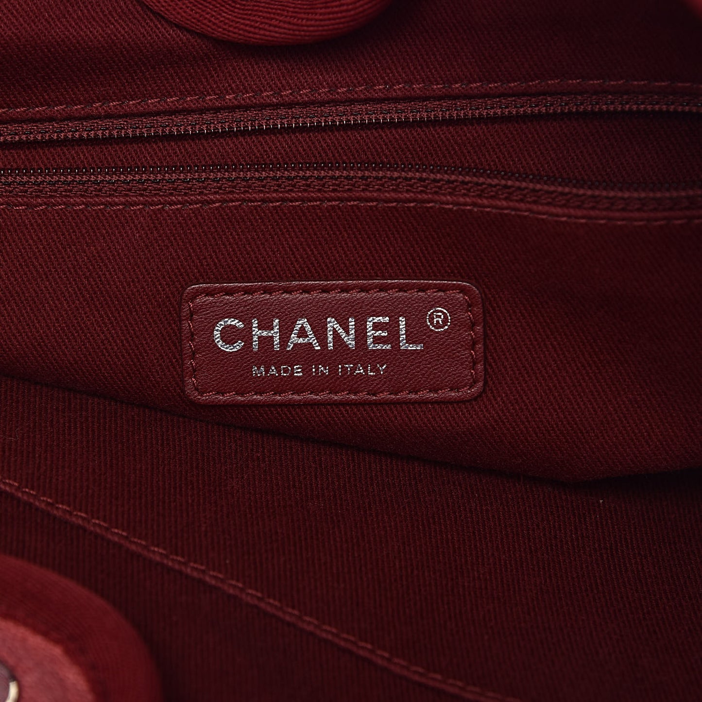 Canvas Small Deauville Tote Red