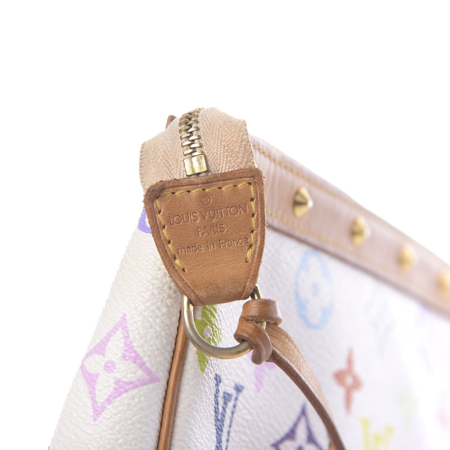 Louis Vuitton Monogram Multicolor Pochette Accessories White 8 of 14