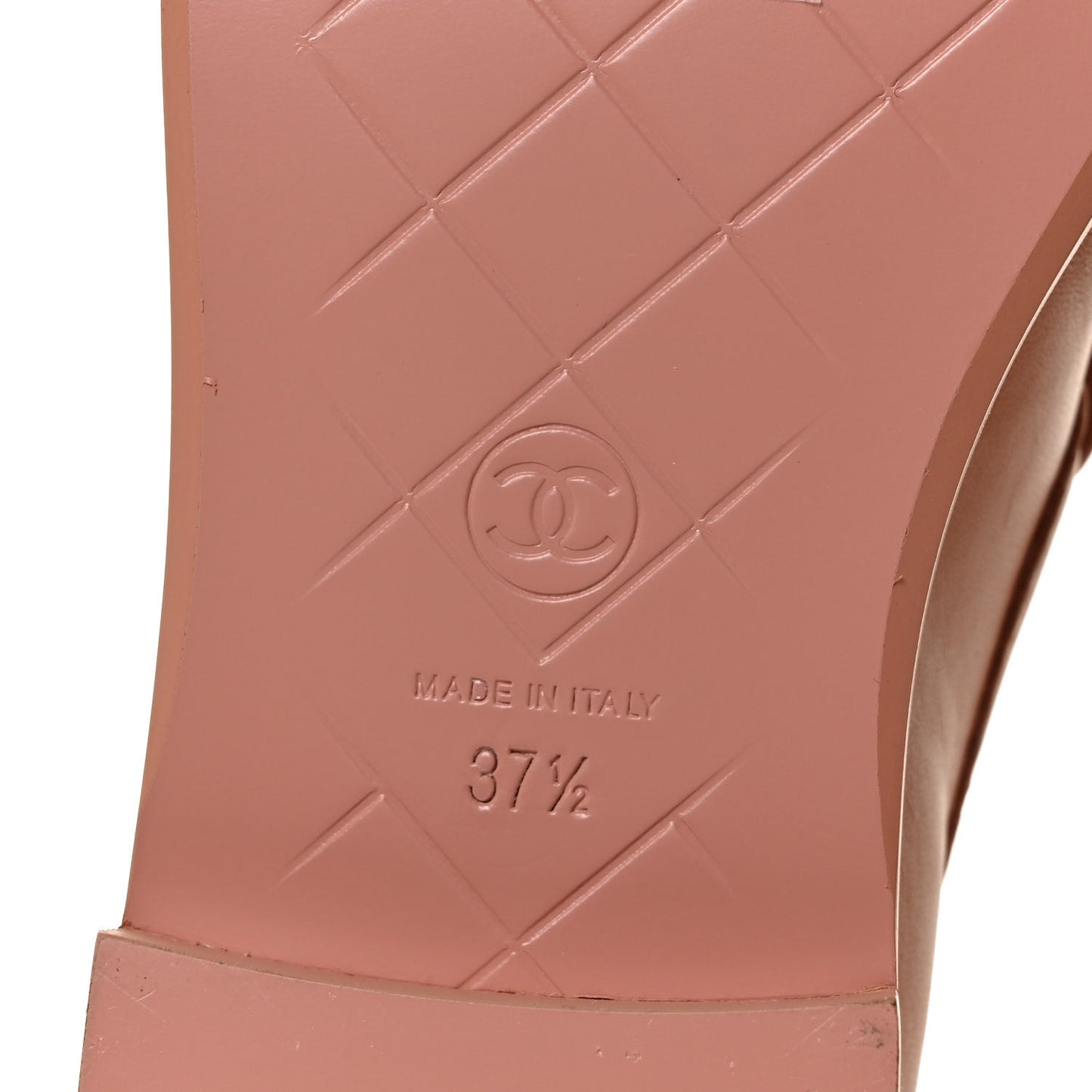 Lambskin Quilted CC Turnlock Loafers 37.5 Dark Pink