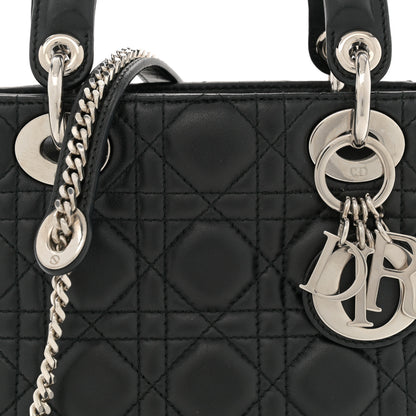 Christian Dior Lambskin Cannage Mini Lady Dior Black 8 of 14