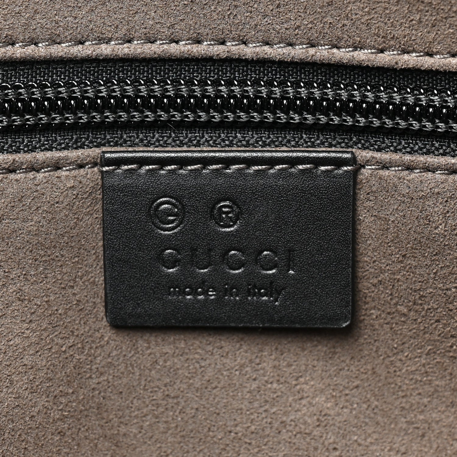 Gucci GG Supreme Monogram Medium Zippered Tote Dark Brown 6 of 9