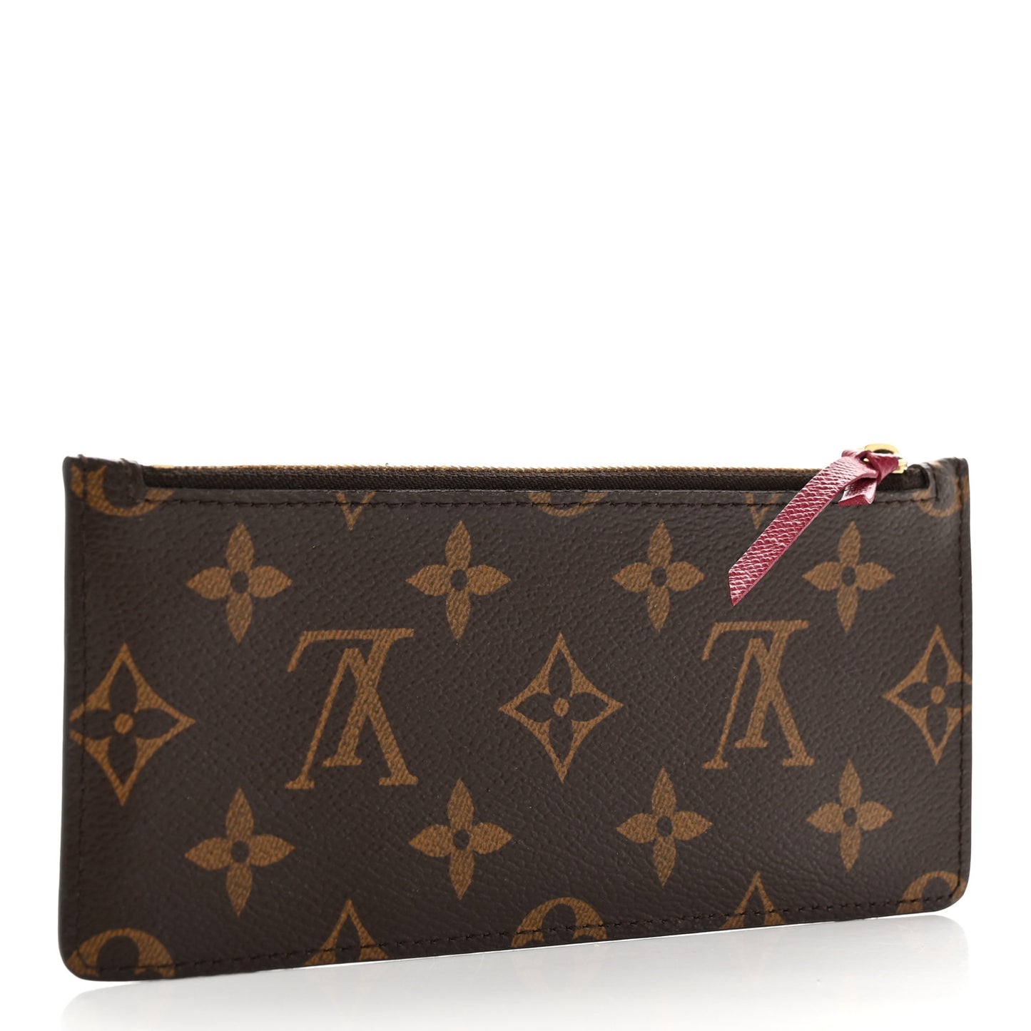 Monogram Felicie Chain Wallet Zippered Insert Fuchsia