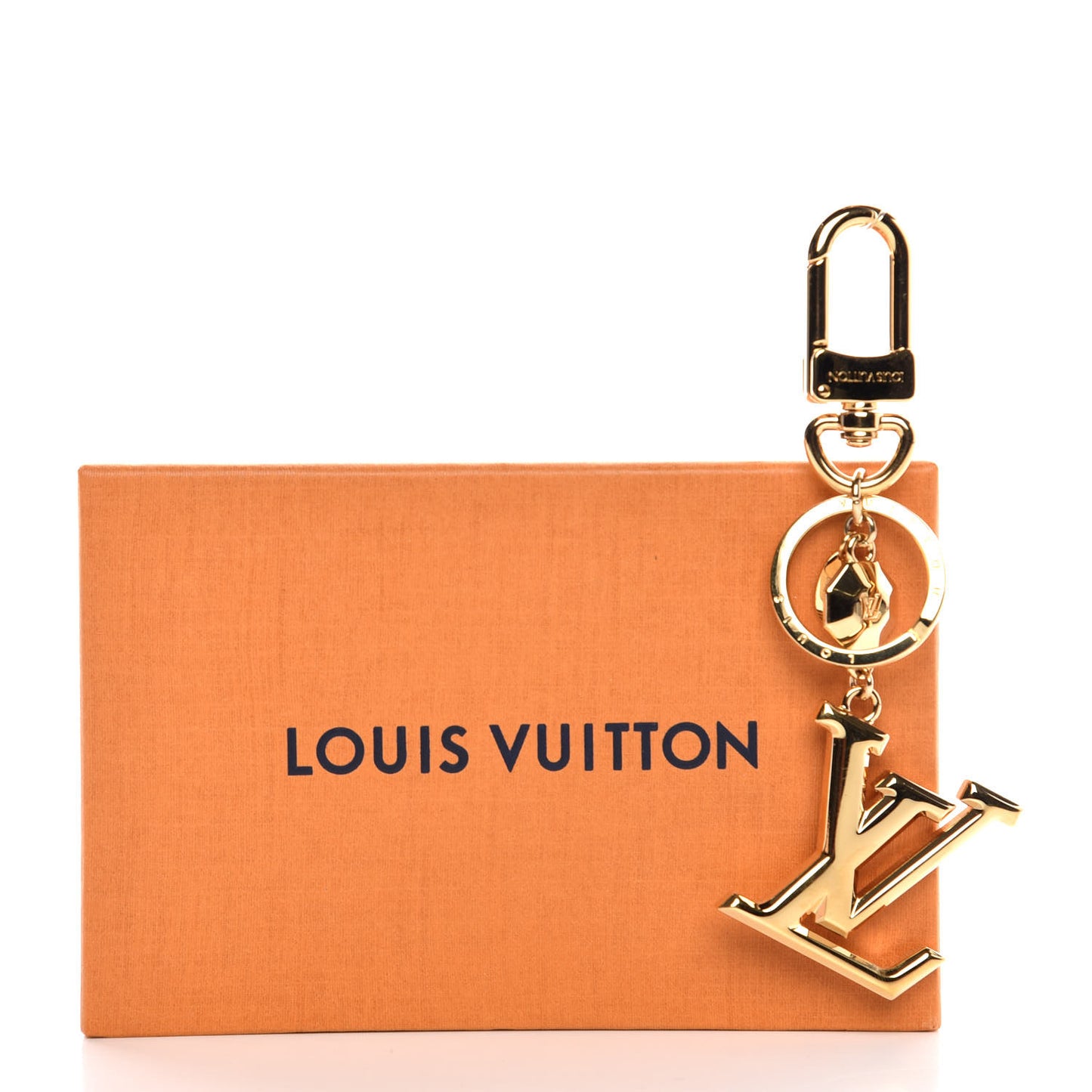 LV Facettes Bag Charm Key Holder Gold