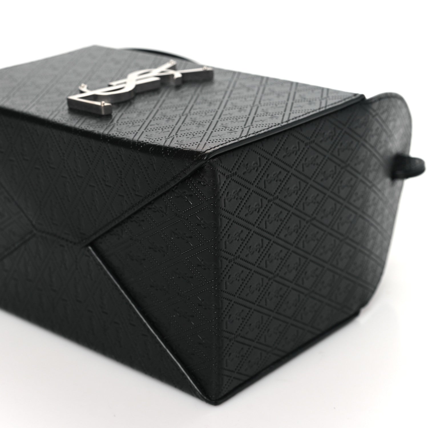 Saint Laurent Calfskin Monogram Take Away Box Black 10 of 10