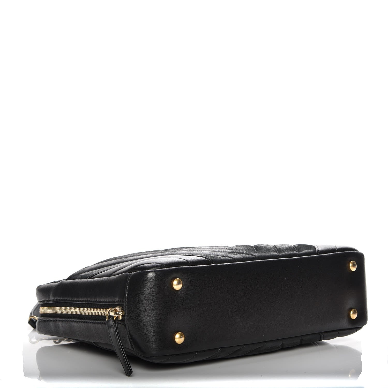 Chanel Lambskin Chevron Quilted Camera Case Black 4 of 8