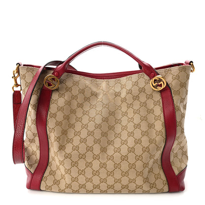 Gucci Monogram Medium Miss GG Top Handle Bag Dark Red 1 of 10