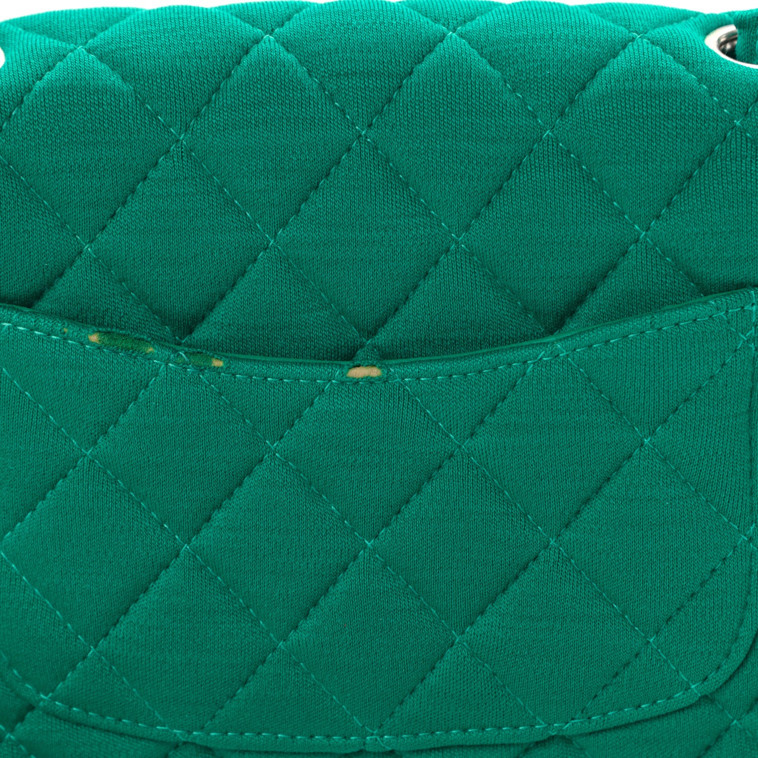 Chanel Jersey Quilted Mini Rectangular Flap Green 17 of 17