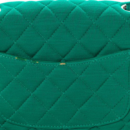 Chanel Jersey Quilted Mini Rectangular Flap Green 17 of 17