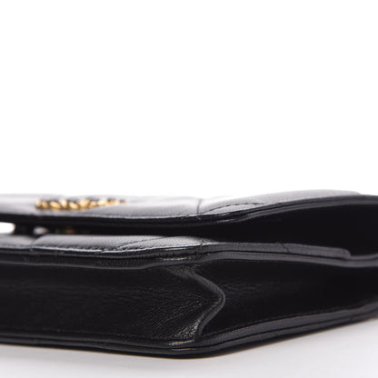 Chanel Shiny Goatskin Quilted Chanel 19 Wallet On Chain WOC Black 7 of 12