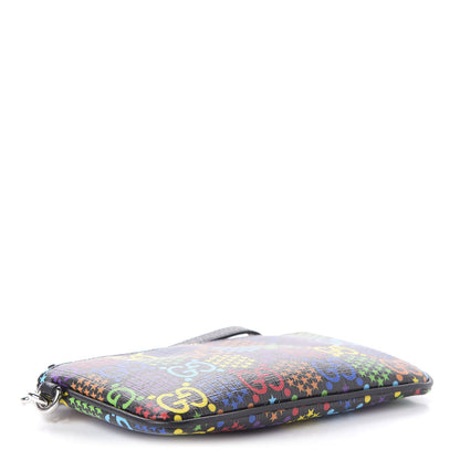 Gucci GG Supreme Monogram Psychedelic iPhone Pouch Black 4 of 10