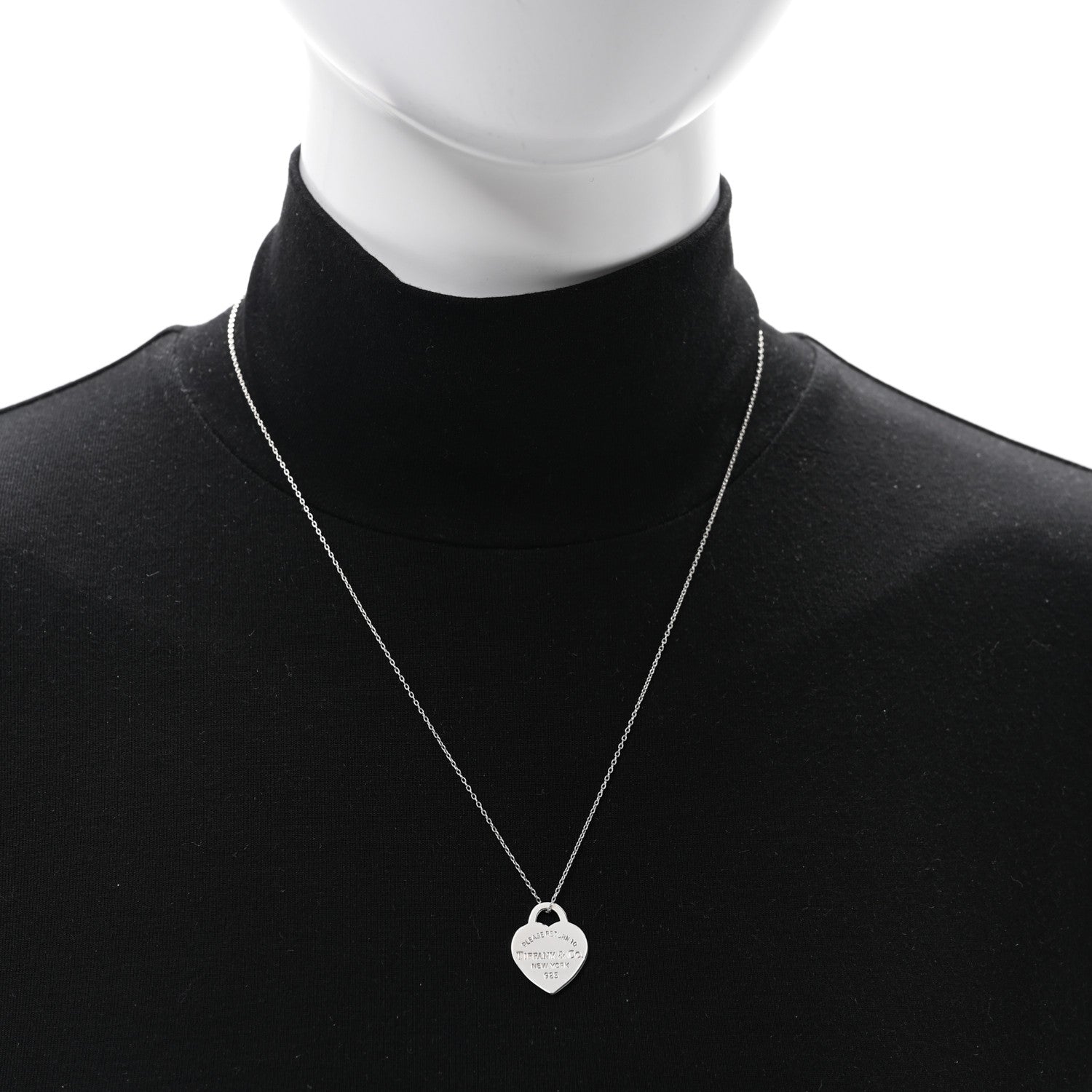 Tiffany Sterling Silver Small Return To Tiffany Heart Pendant Necklace 2 of 4