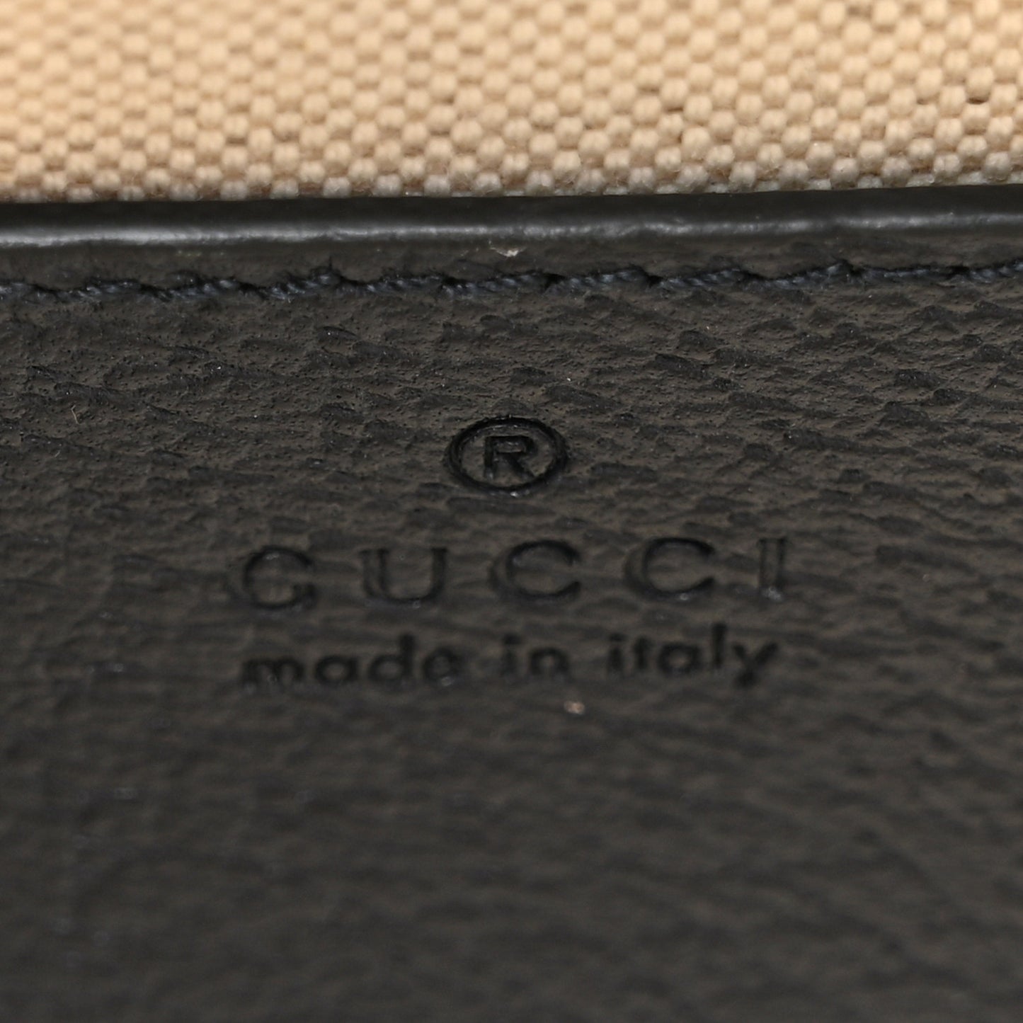 GG Supreme Monogram Textured Dollar Calfskin Web Mini Ophidia Top Handle Bag Beige Blue