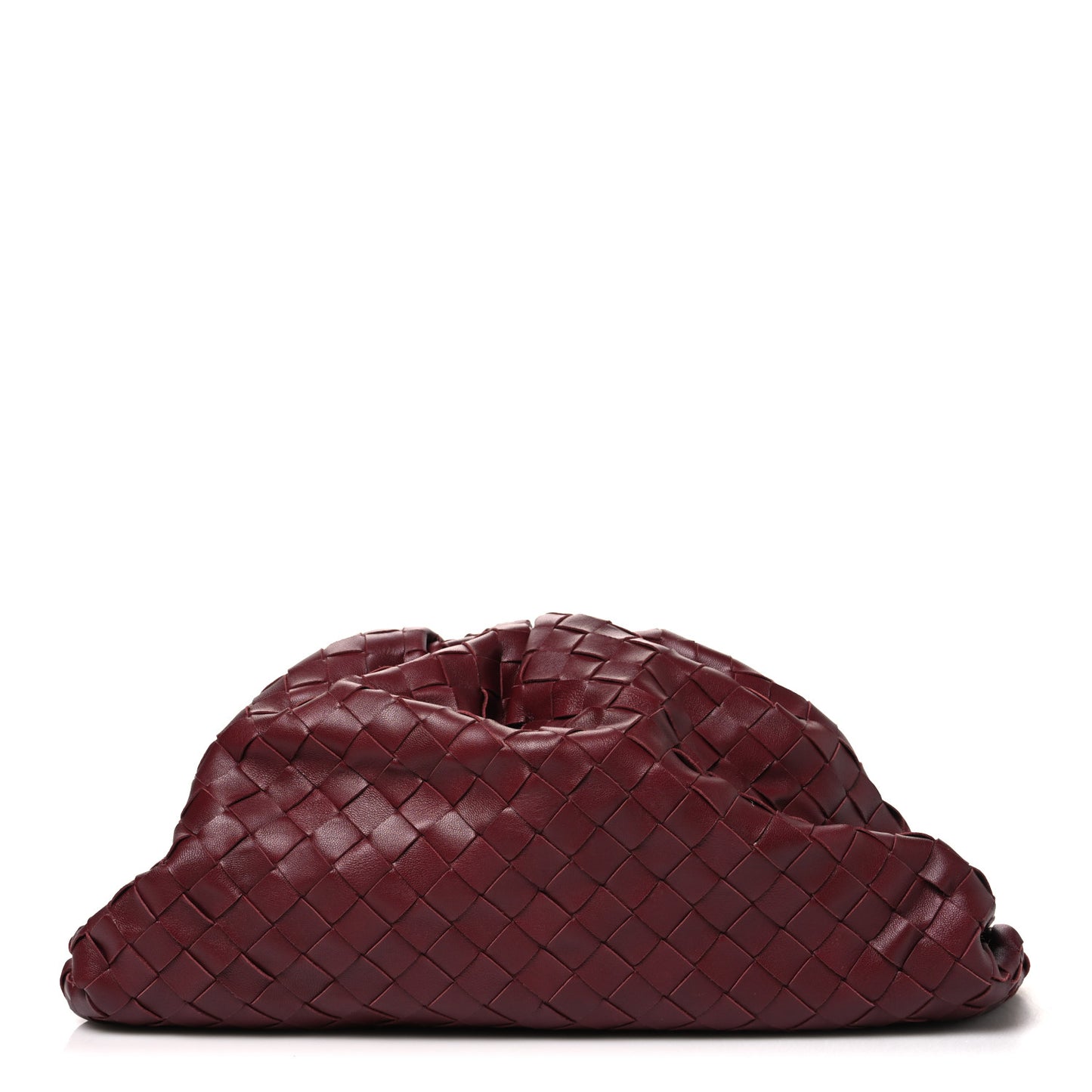 Nappa Maxi Intrecciato The Pouch Oversized Clutch Bordeaux