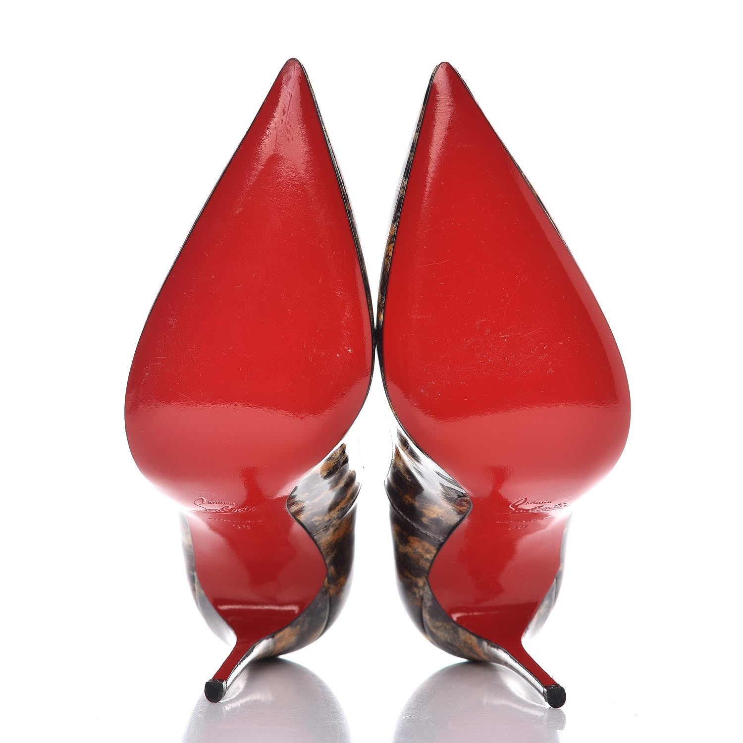 Christian Louboutin Patent Vernis Mouchete So Kate 120 Pumps 38 Black 5 of 9