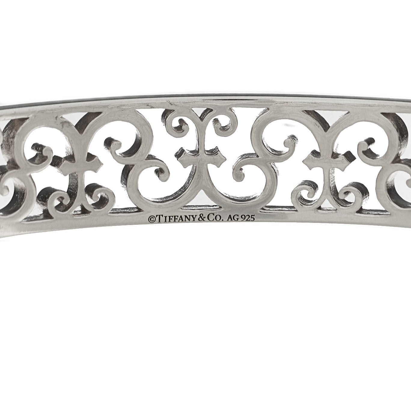 Tiffany Sterling Silver Enchant Bangle Bracelet 3 of 3