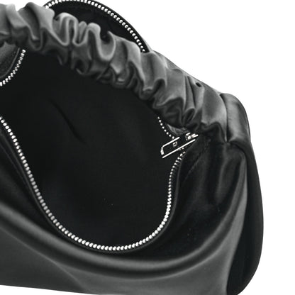 Alexander Wang Satin Mini Scrunchie Bag Black 5 of 8