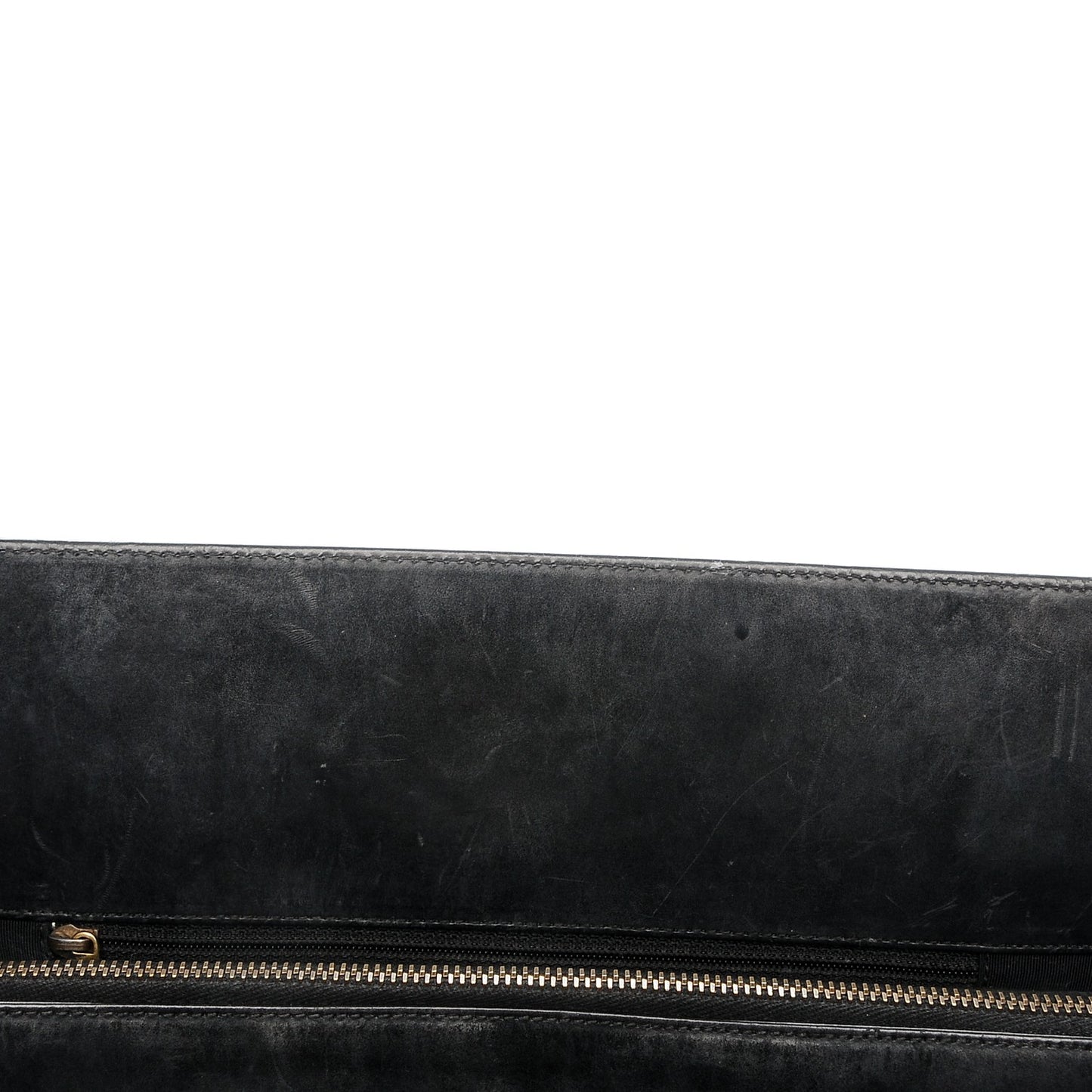 Glazed Calfskin Boy Tote Black