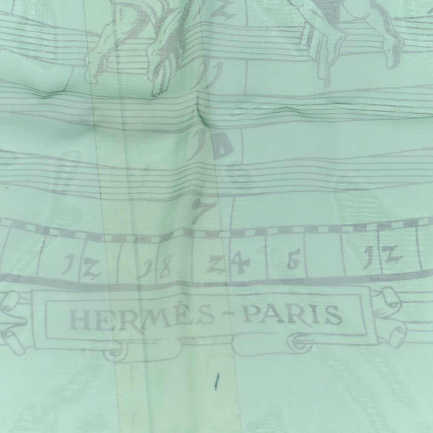 Silk Astrologie Sunrise Muslin Scarf 140 Rose Ciel Vert