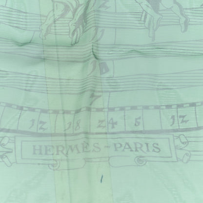 Hermes Silk Astrologie Sunrise Muslin Scarf 140 Rose Ciel Vert 2 of 5