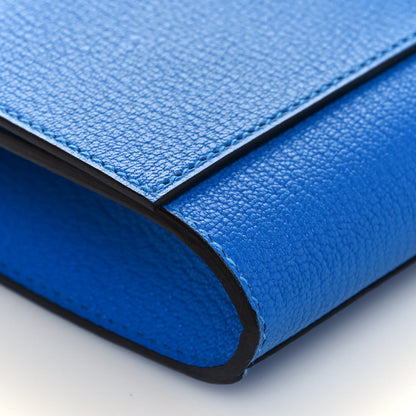Hermes Chevre Mysore Medor 23 Clutch Bleu Hydra 7 of 10