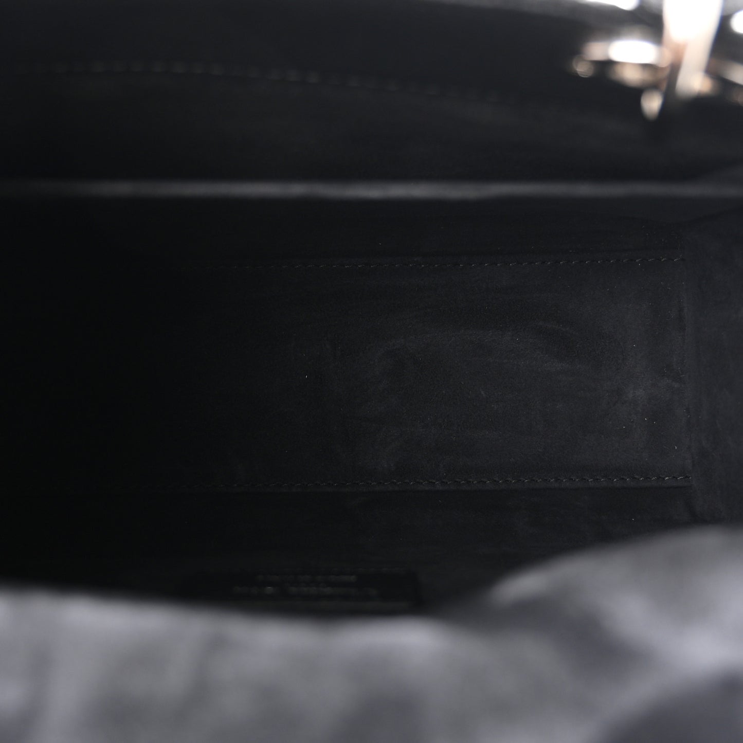 Grained Calfskin Cannage Medium Lady Dior Black