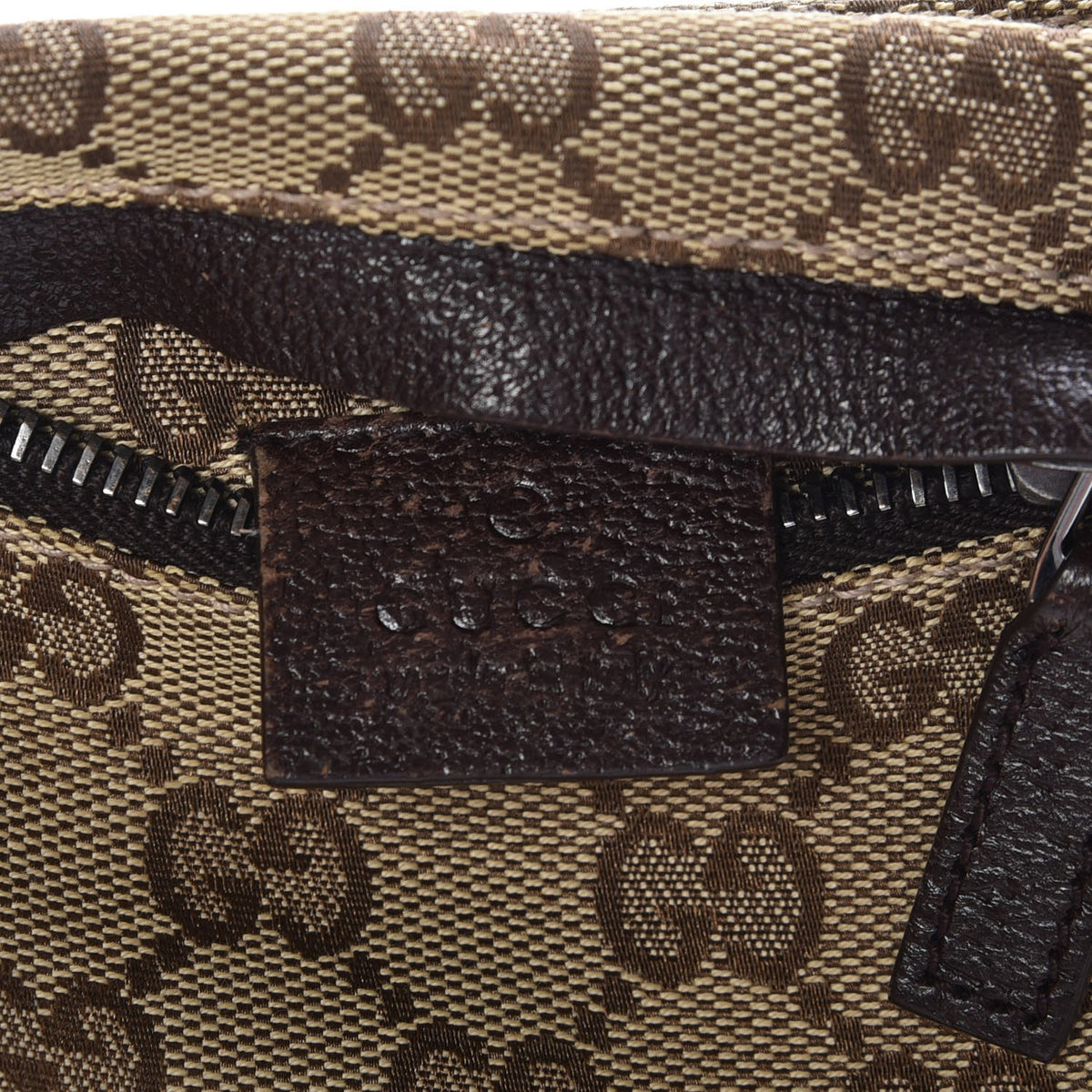 Gucci Monogram Web Belt Bag Dark Brown 6 of 7