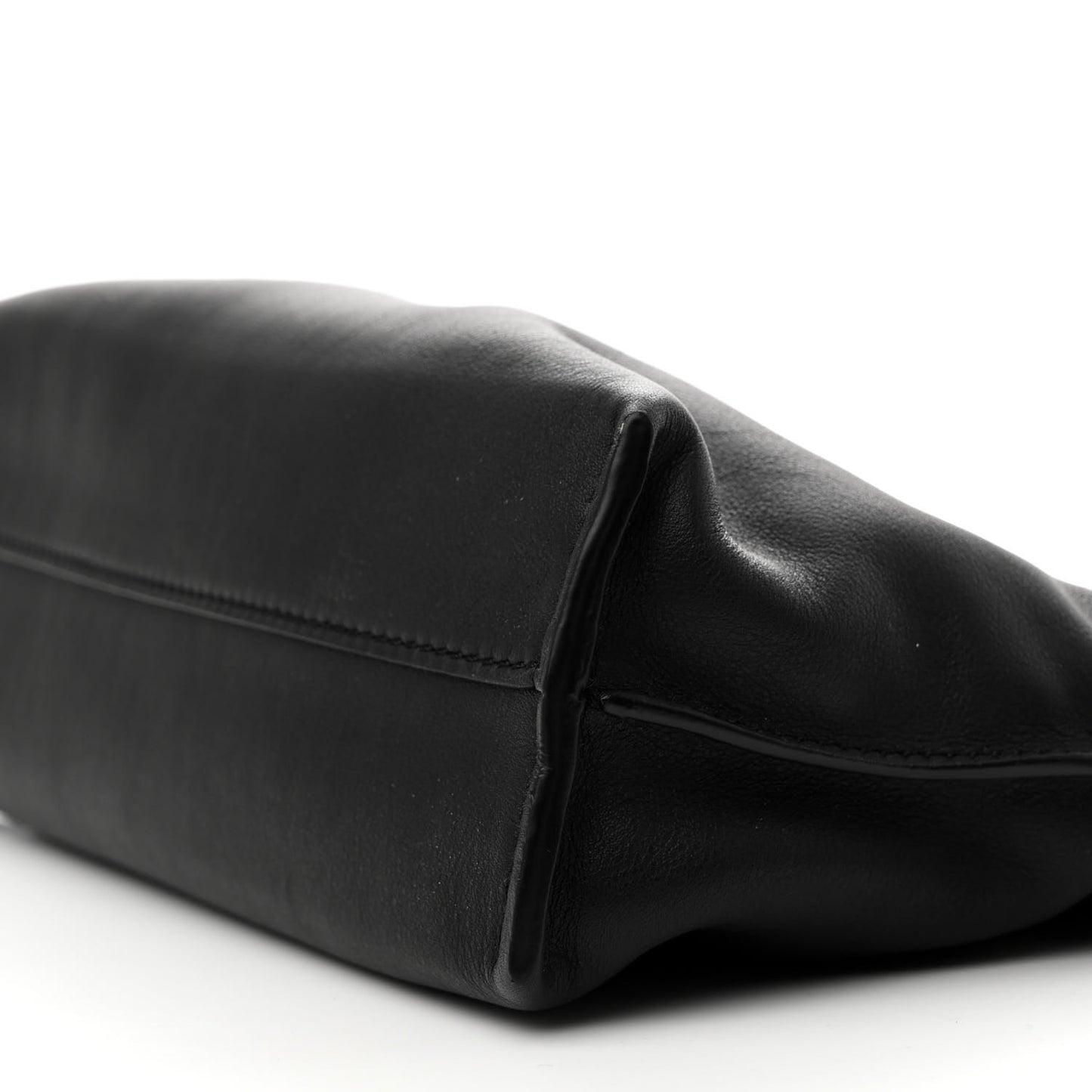 Calfskin Mini Flamenco Knot Clutch Black