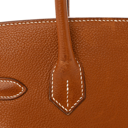 Hermes Natural Barenia Faubourg Birkin 30 Fauve 11 of 15