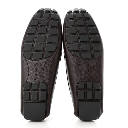 Louis Vuitton Taiga Monte Carlo Moccasin Loafers 8.5 Grizzli 4 of 9