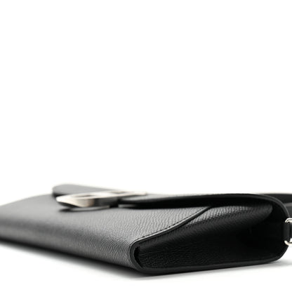 Hermes Epsom Enamel Maillon Wallet To Go Black 8 of 9