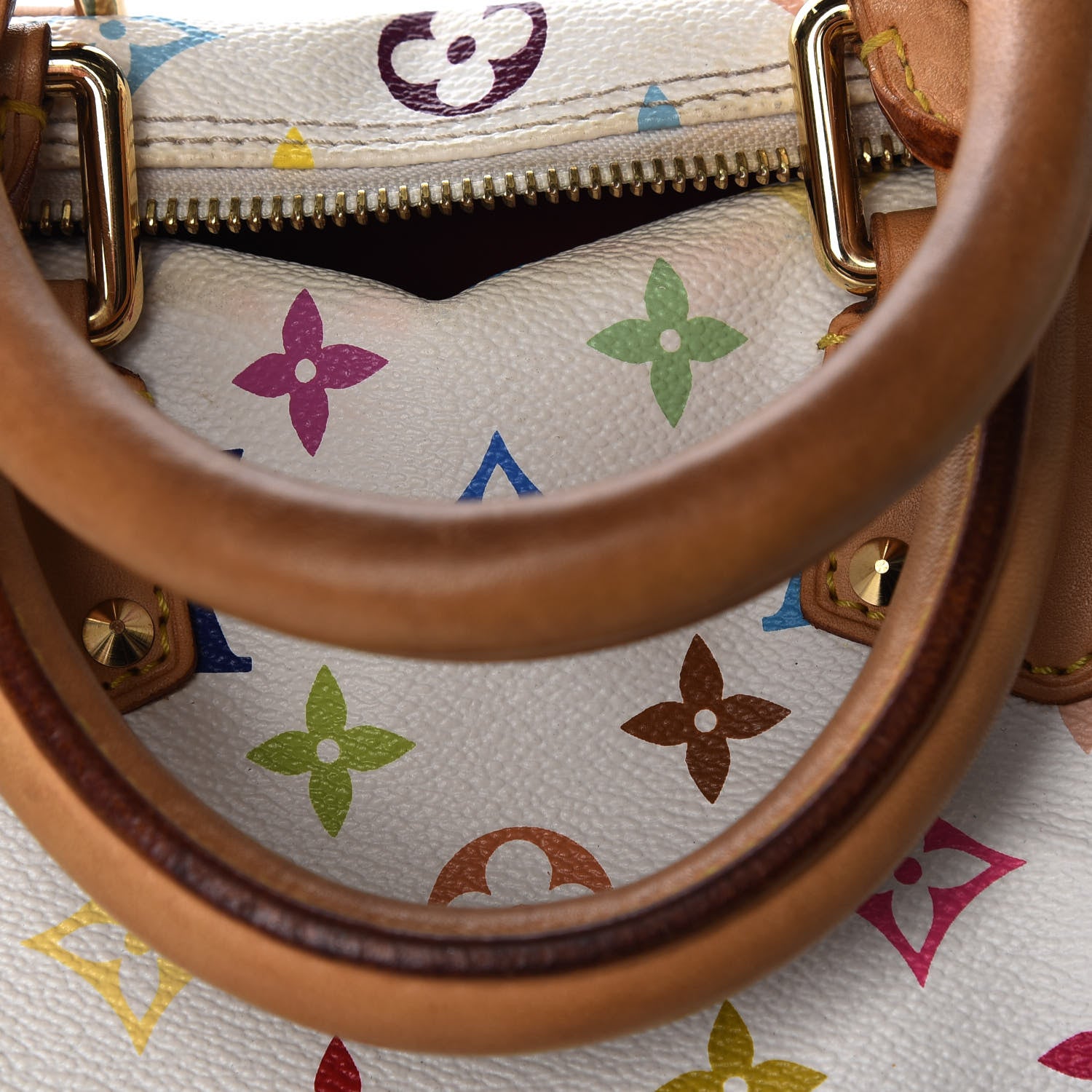 Louis Vuitton Monogram Multicolor Speedy 30 White 9 of 18