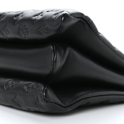 Louis Vuitton Lambskin Embossed Monogram Coussin MM Black 10 of 11