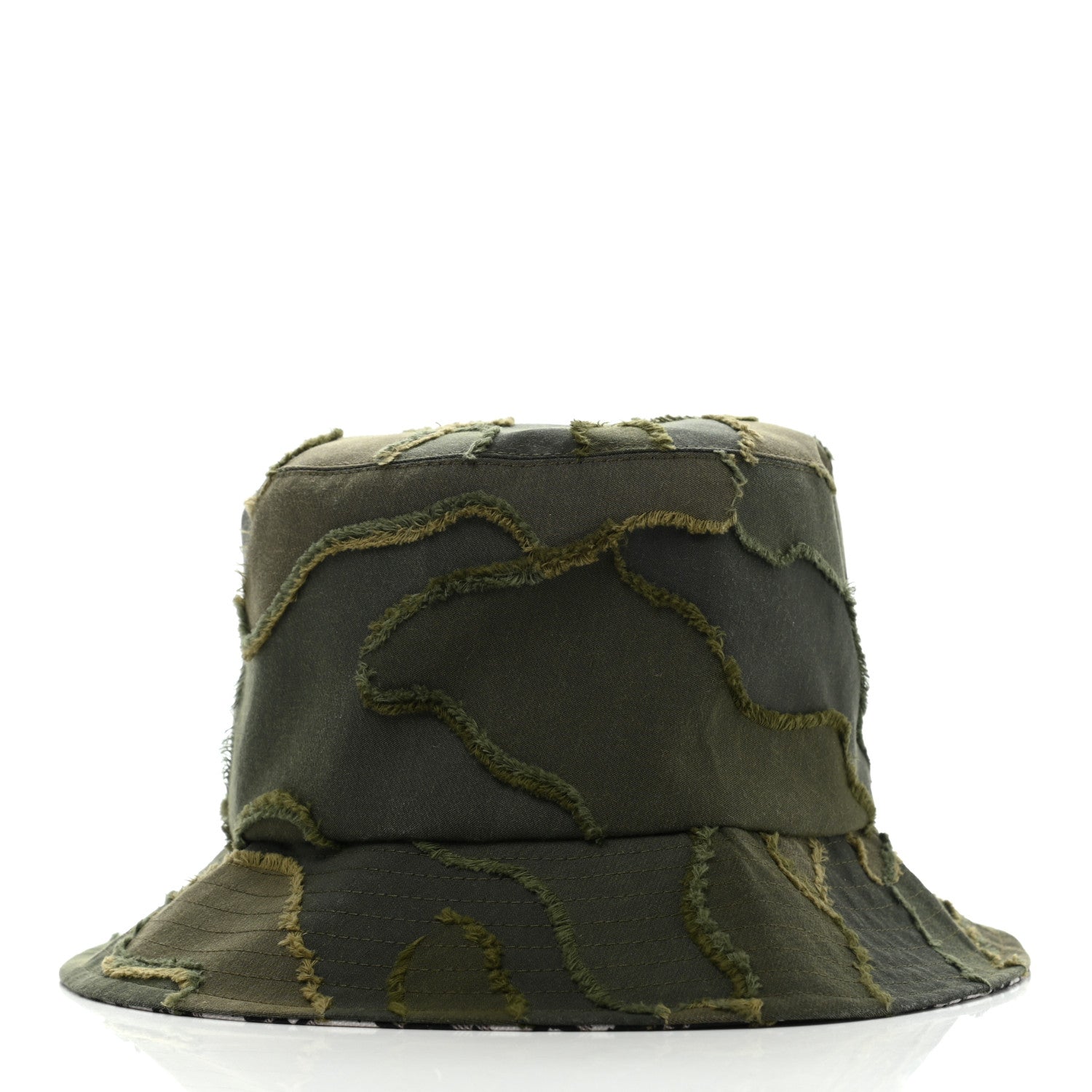 Christian Dior Camouflage Logo Bucket Hat 58 Green 4 of 9