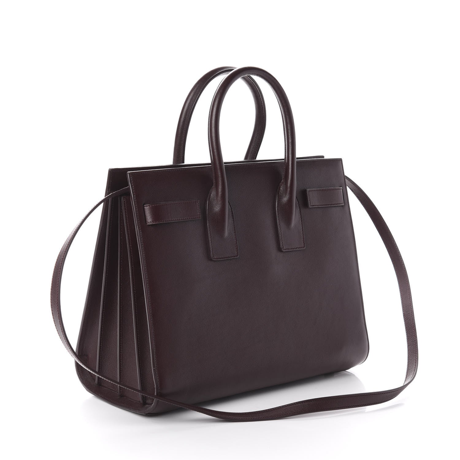 Saint Laurent Calfskin Small Sac De Jour Bordeaux 2 of 8