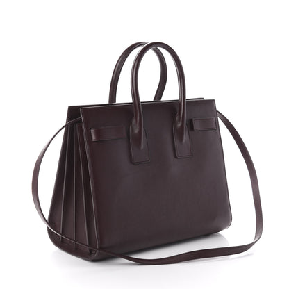 Saint Laurent Calfskin Small Sac De Jour Bordeaux 2 of 8