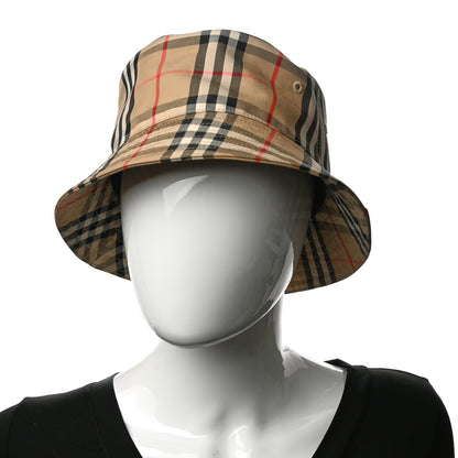 Burberry Technical Cotton Vintage Check Bucket Hat L Archive Beige 2 of 9
