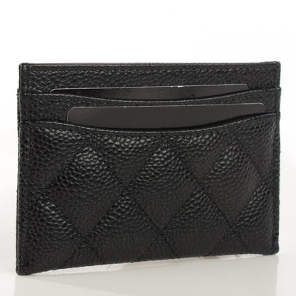 Chanel Caviar Quilted Card Holder Black 3 of 8