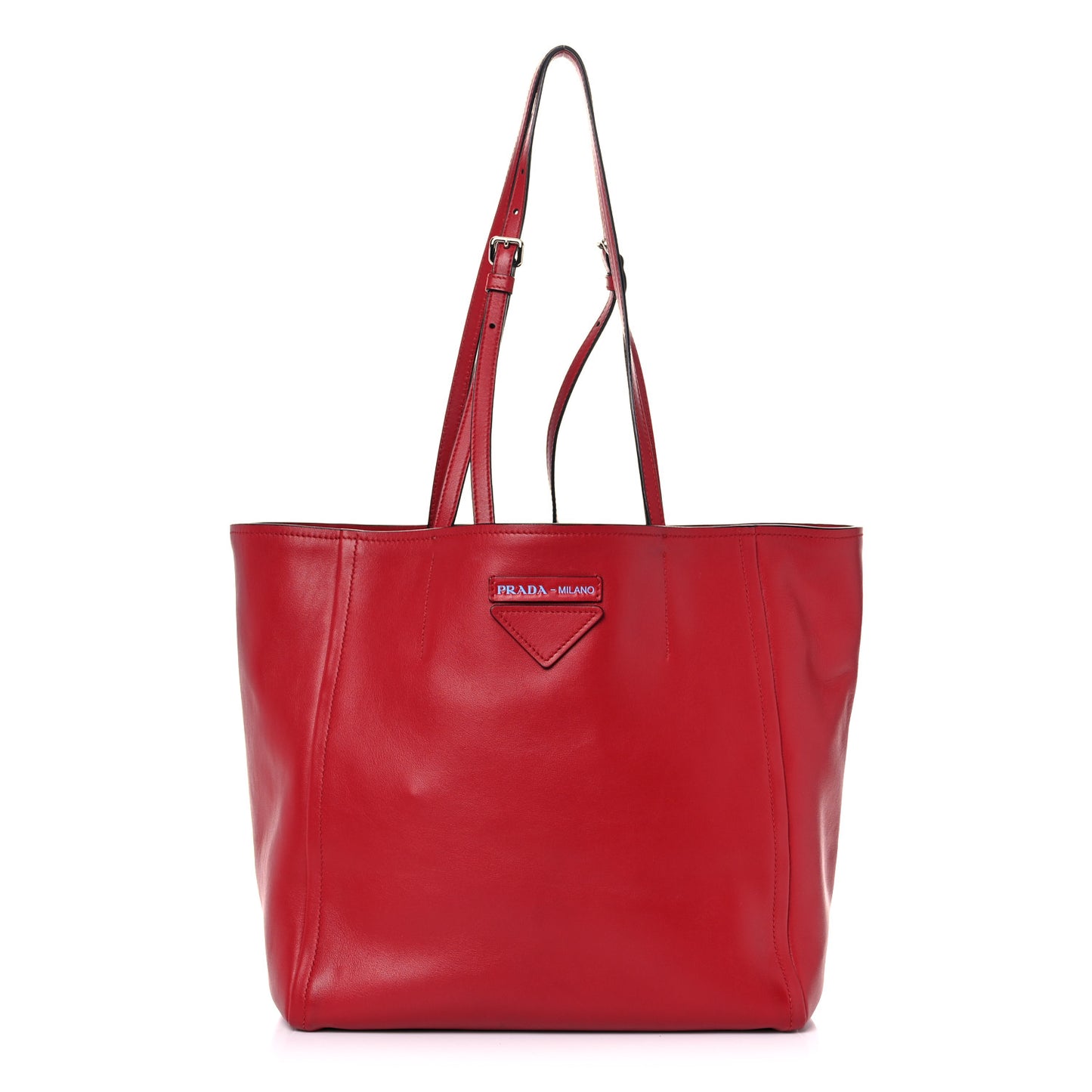 City Calfskin Shopping Tote Red