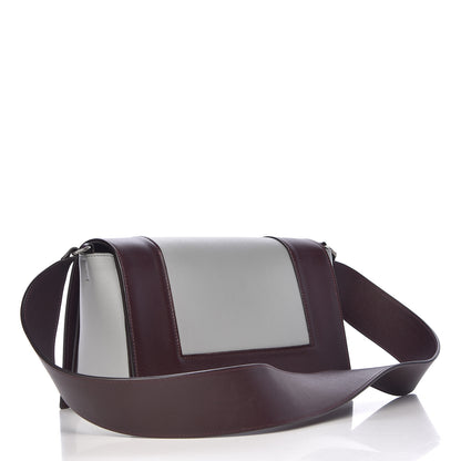 Celine Shiny Smooth Calfskin Medium Frame Shoulder Bag Burgundy Pearl Blue 3 of 14