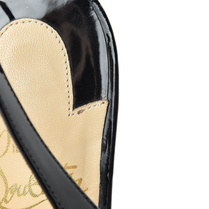 Christian Louboutin Patent Karelli 45 Slingback Pumps 40 Black 14 of 14