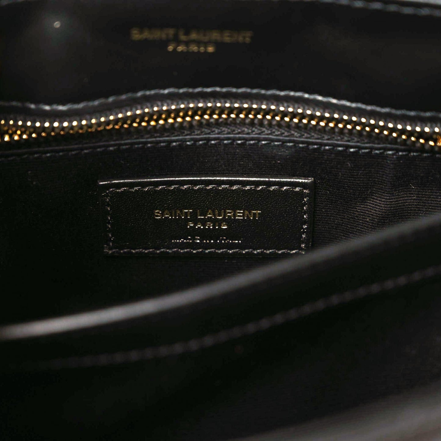 Calfskin Y Quilted Monogram Toy Loulou Crossbody Bag Black