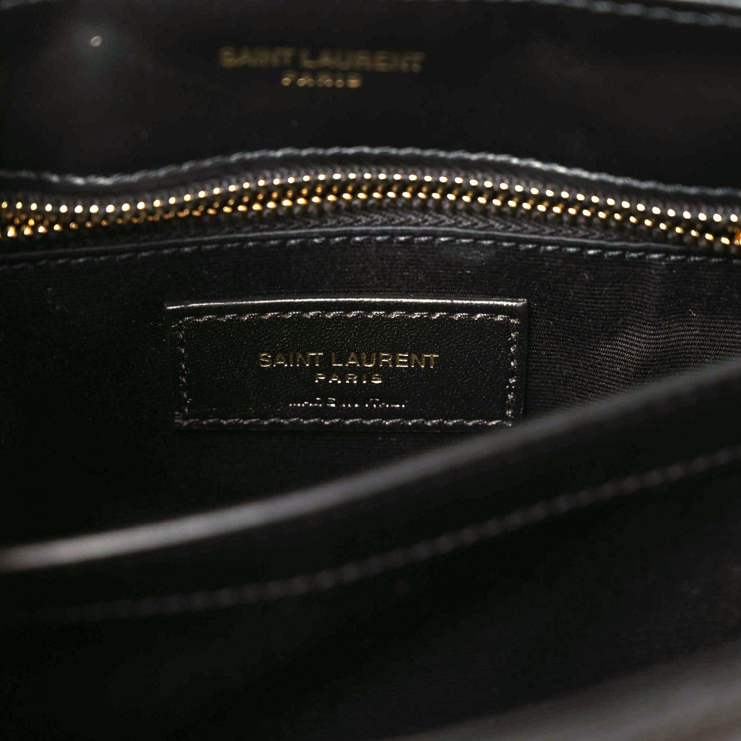 Saint Laurent Calfskin Y Quilted Monogram Toy Loulou Crossbody Bag Black 5 of 9