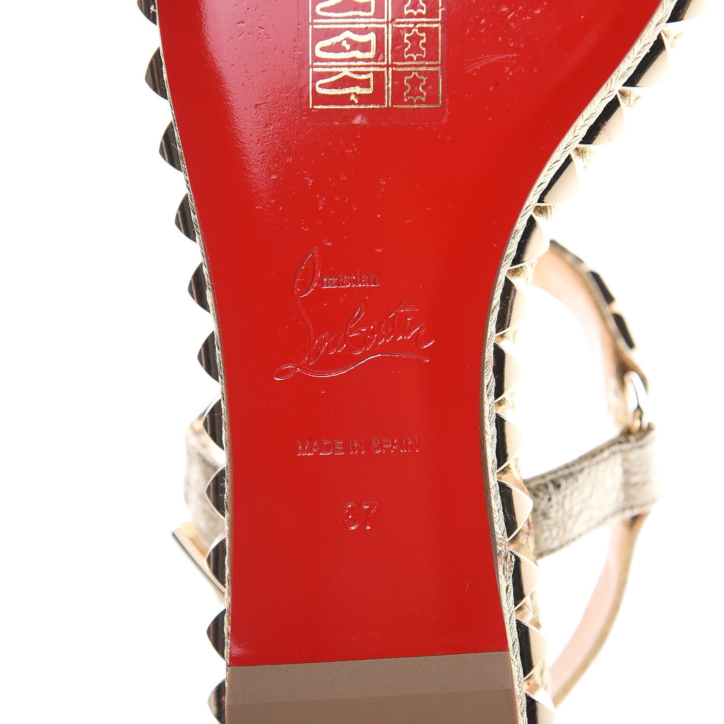 Specchio Vintage Cataclou 60 Platform Sandals 37 Platine Light Gold