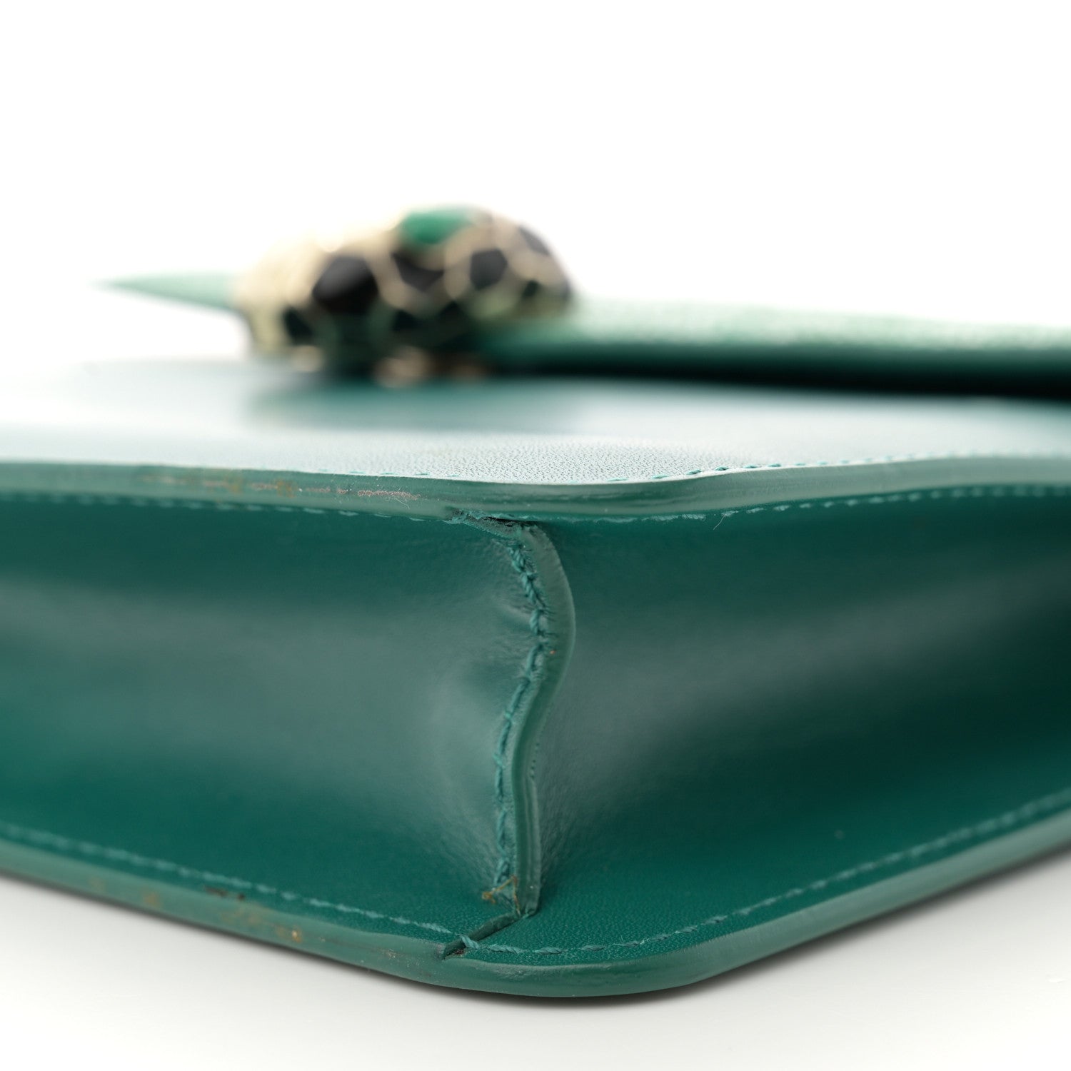 Bulgari Galuchat Calfskin Serpenti Forever Crossbody Bag Blue 10 of 10