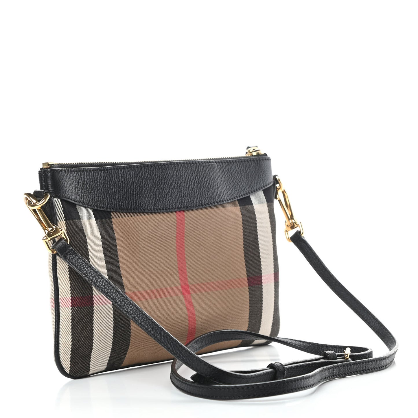 House Check Derby Peyton Crossbody Clutch Bag Black