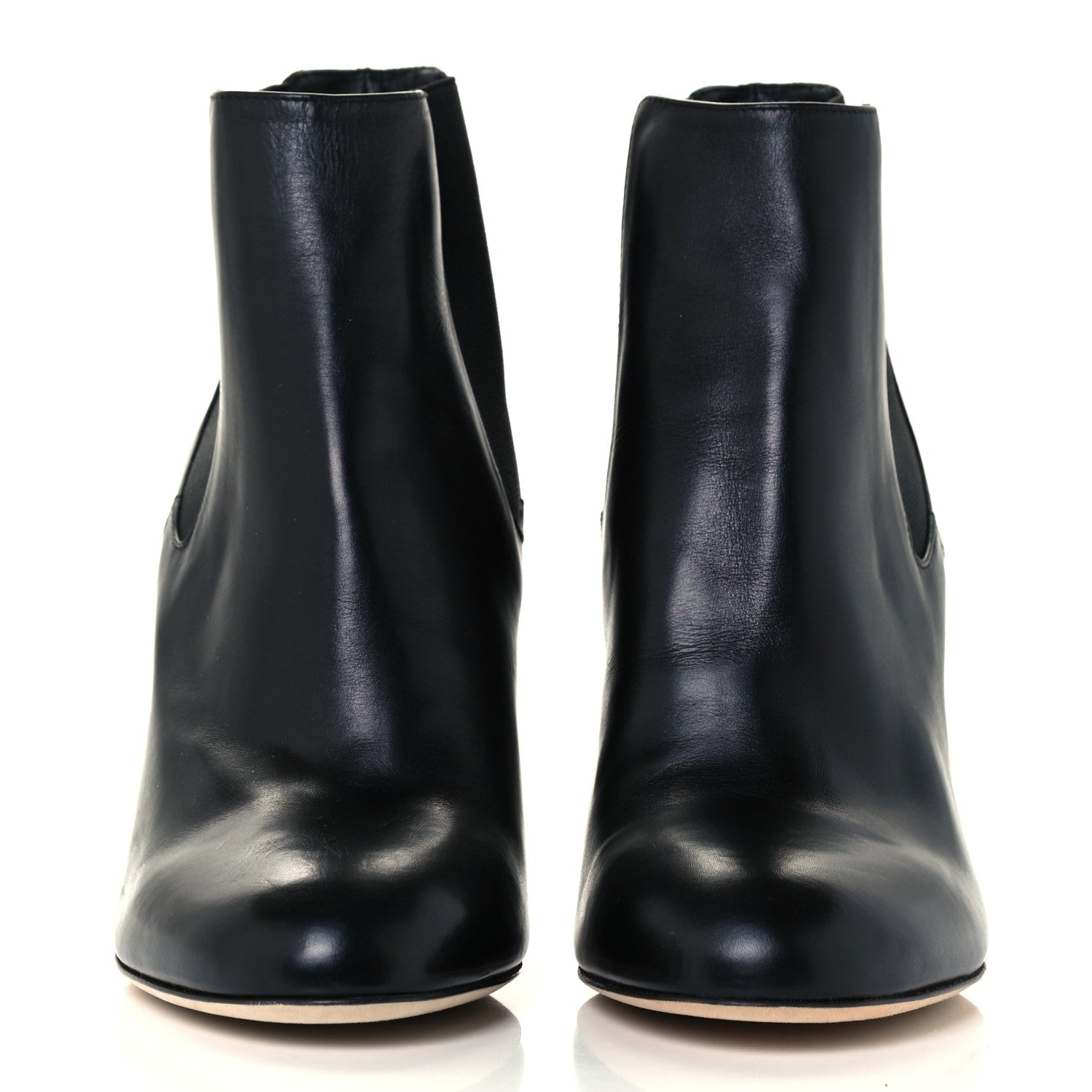 Chanel Lambskin Pearl CC Ankle Boots 37.5 Black 2 of 10