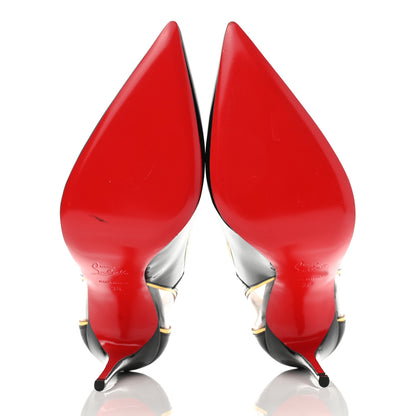 Christian Louboutin Patent PVC Specchio Cosmo 554 100 Pumps 38 Black 5 of 8