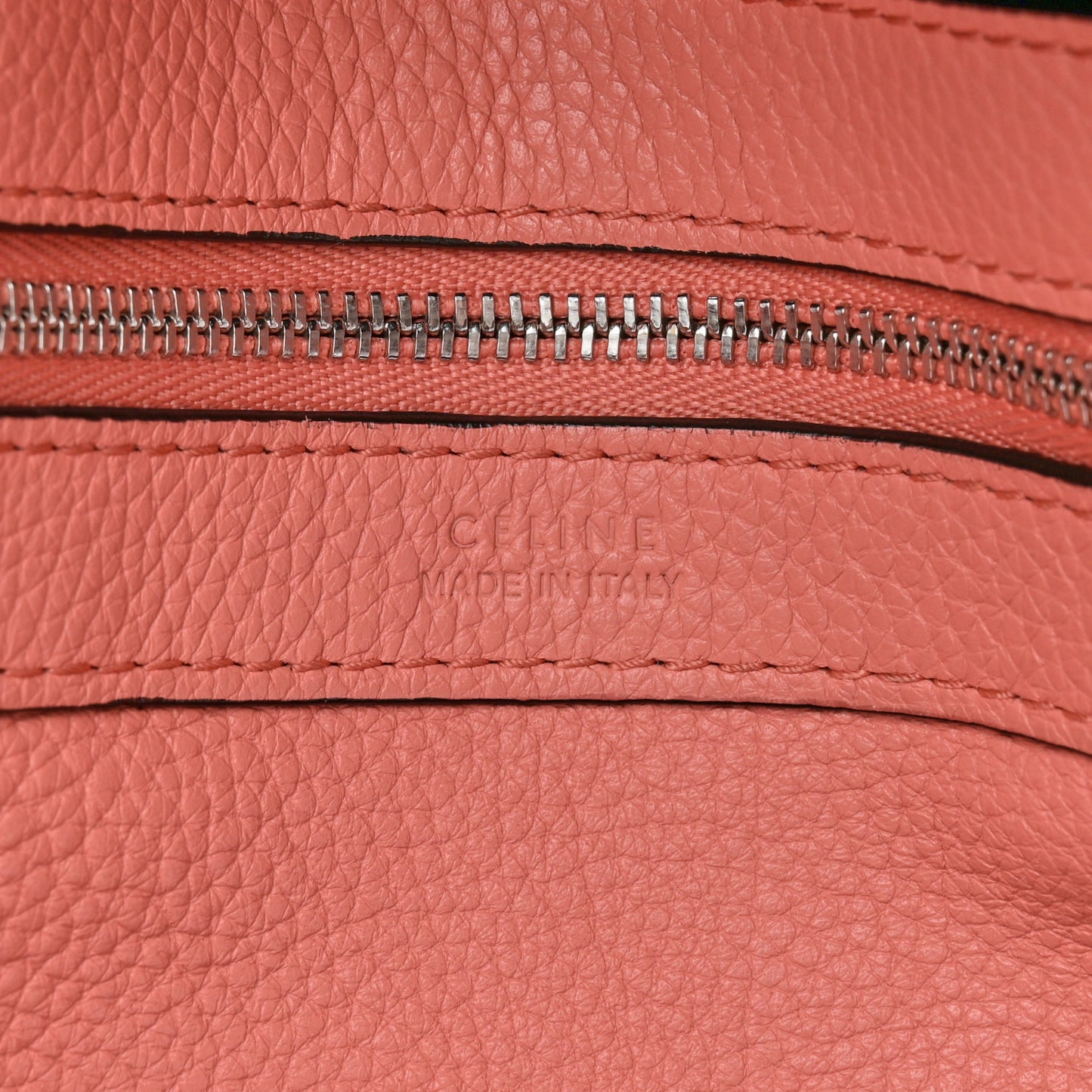 Soft Grained Calfskin Medium Belt Cabas Phantom Coral